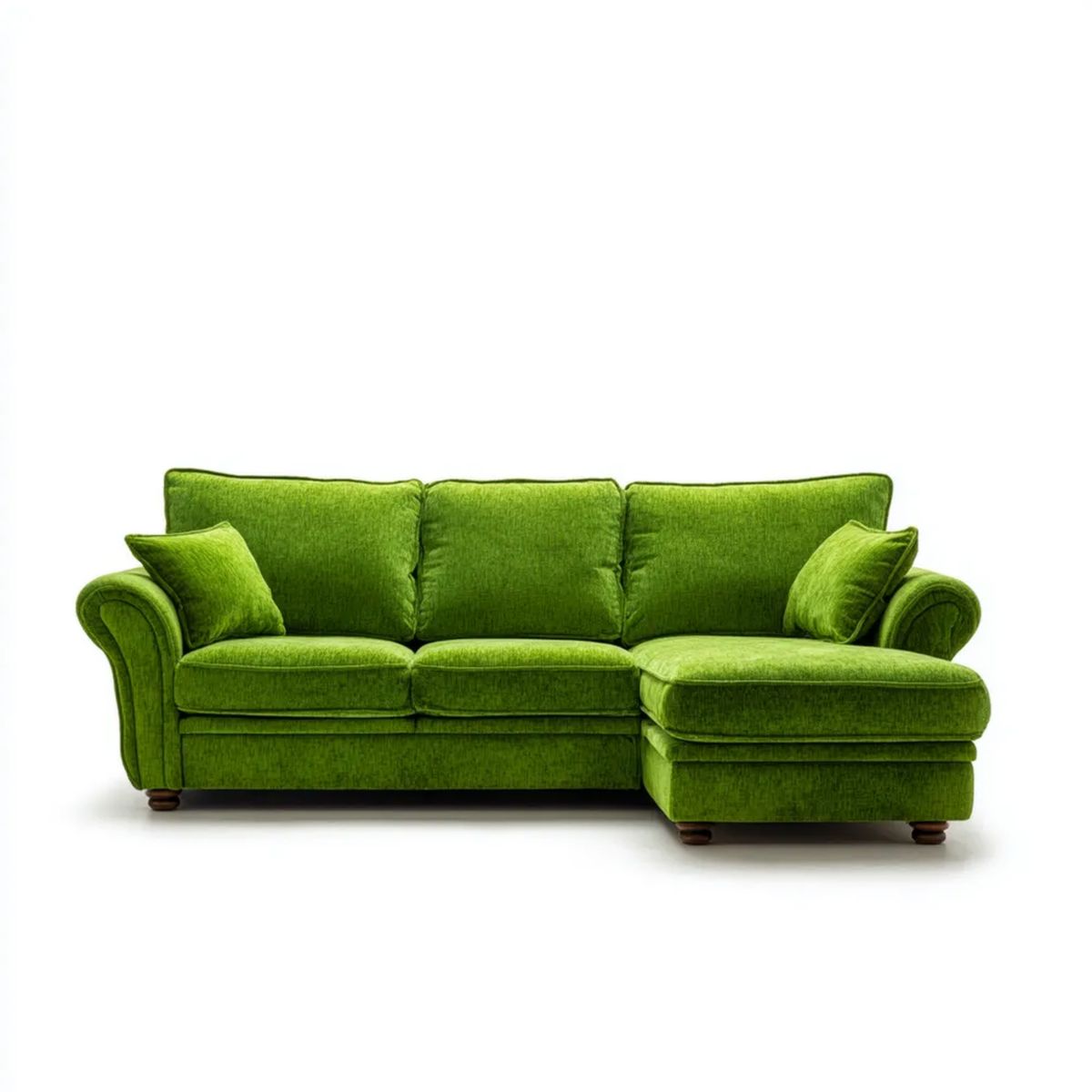 Sofa, 3-osobowa w kolorze zielonym, 230 x 150 x 90 cm
