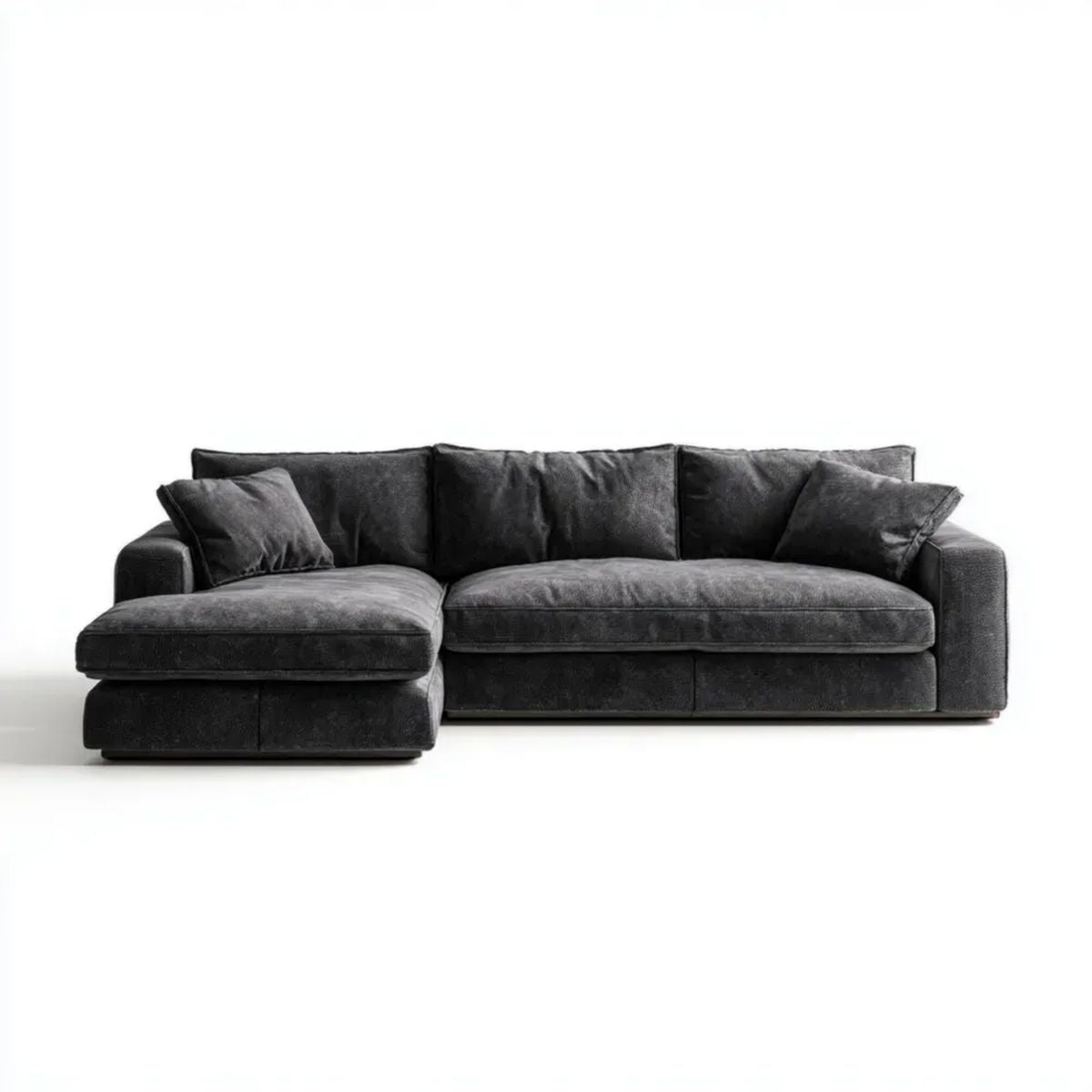 Sofa, 3-osobowa sofa w antracyt szary fistaszakevet, 260 x 165 x 85 cm