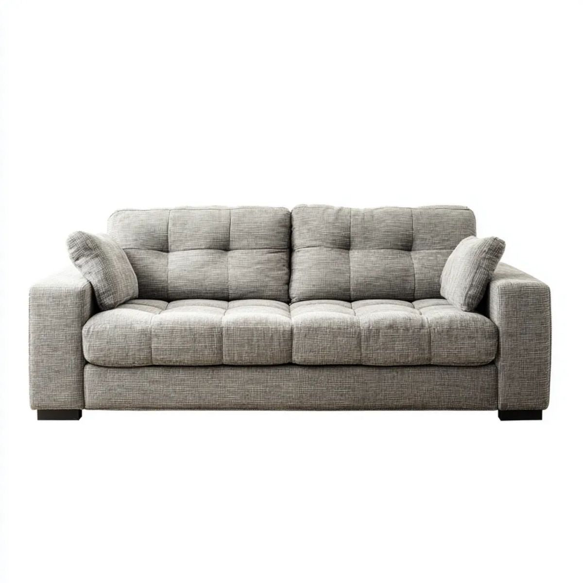 Sofa, 3-osobowa w kolorze -szarym w poliestrze, 220 x 95 x 90 cm