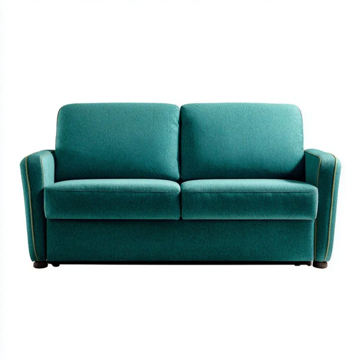 Sofa, 2-osobowa sofa w zielonym lakierze, 160 x 85 x 88 cm